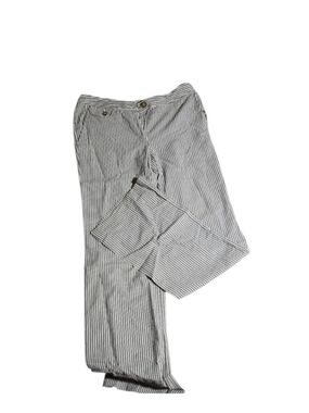 Michael Kors Blue and White Wide Leg Pants